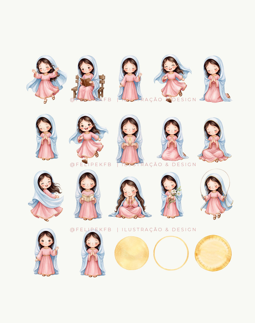 Miniatura: Kit digital - Nossa Senhora Menina