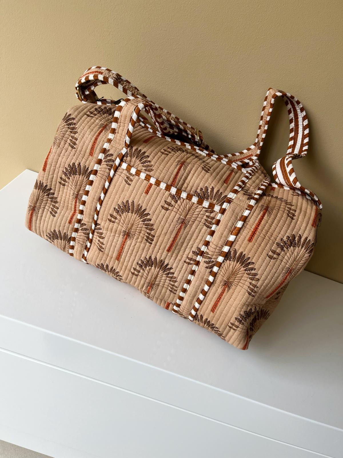 Weekendtas, sporttas, luiertas - palm naturel