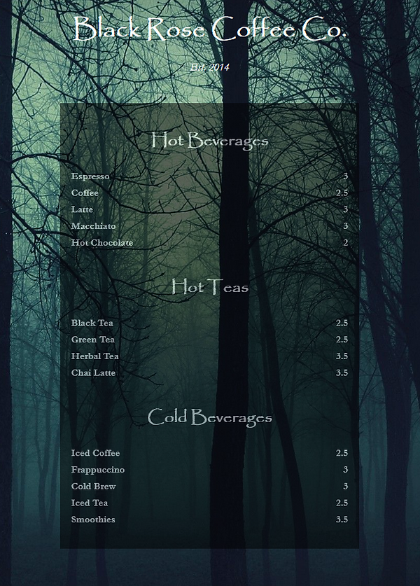 Cafe Portfolio Project.PNG