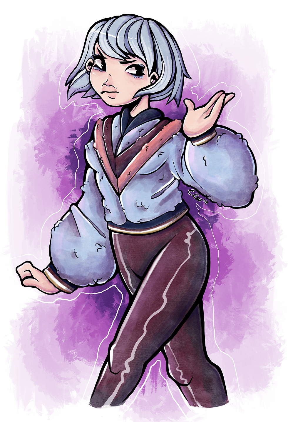 Franziska Von Karma in Mosaert