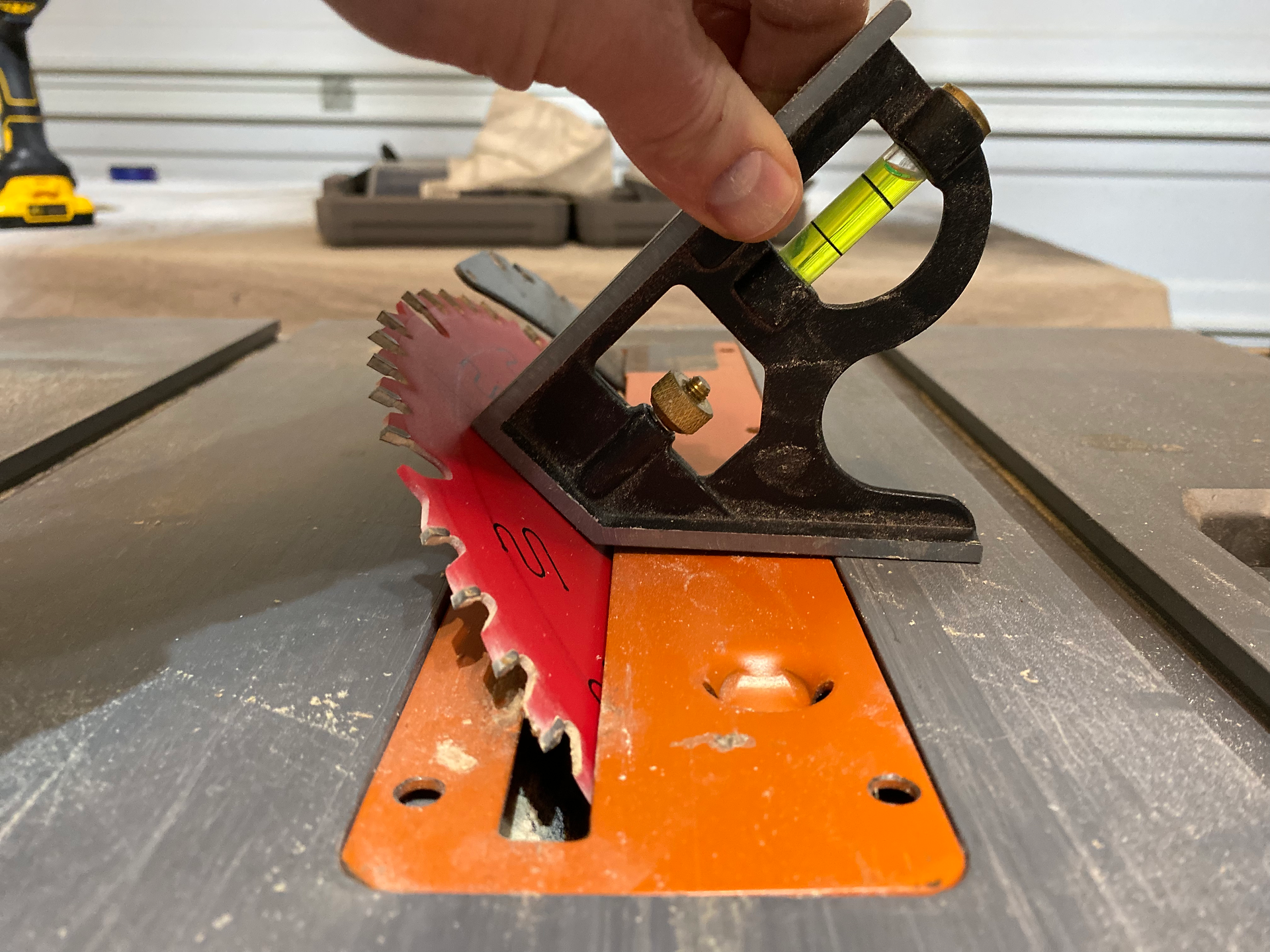 Use a Combo Square for a quick 45 degree angle reference