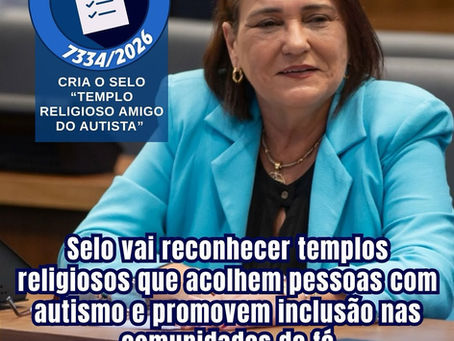 Alerj aprova criação do selo "Templo Religioso Amigo do Autista" no Rio de Janeiro