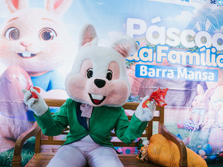 Prefeitura de Barra Mansa abre "Páscoa da Família" de 2026 com distribuição de ovos de chocolate, shows de mágica e musical