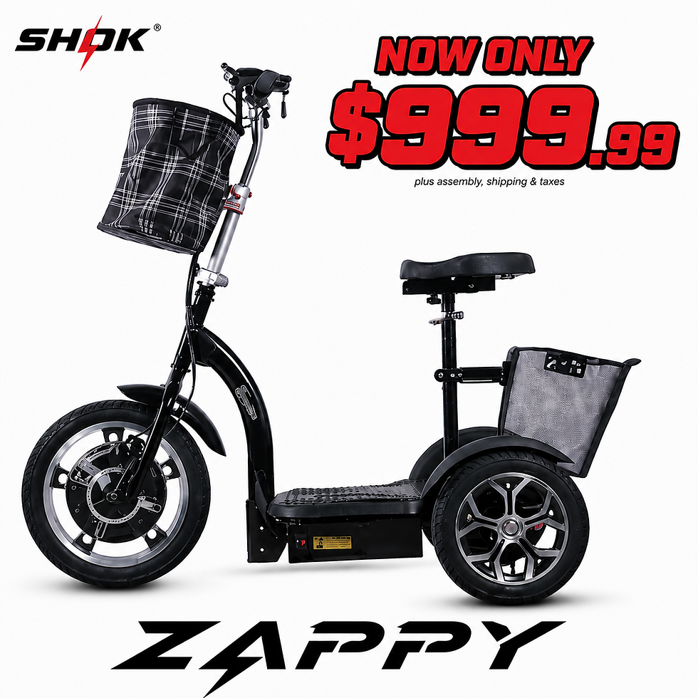 Thumbnail: SHOK ZAPPY MOBILITY SCOOTER