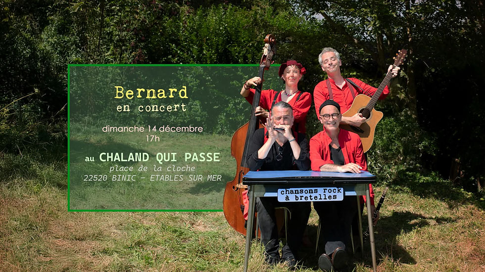 Bernard en concert