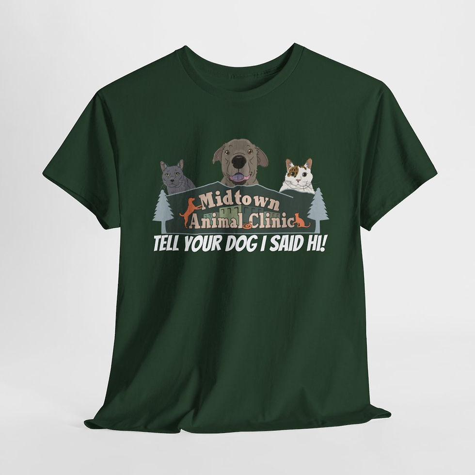 Thumbnail: "Tell Your Dog I Said Hi" Unisex Cotton Tee (6/20)