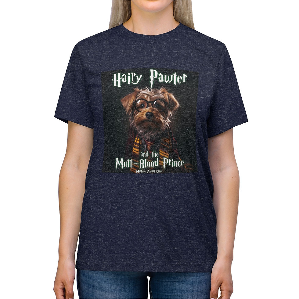 Thumbnail: "Hairy Pawter Mutt-Blood" Unisex Slim Fit Tee (6/20)