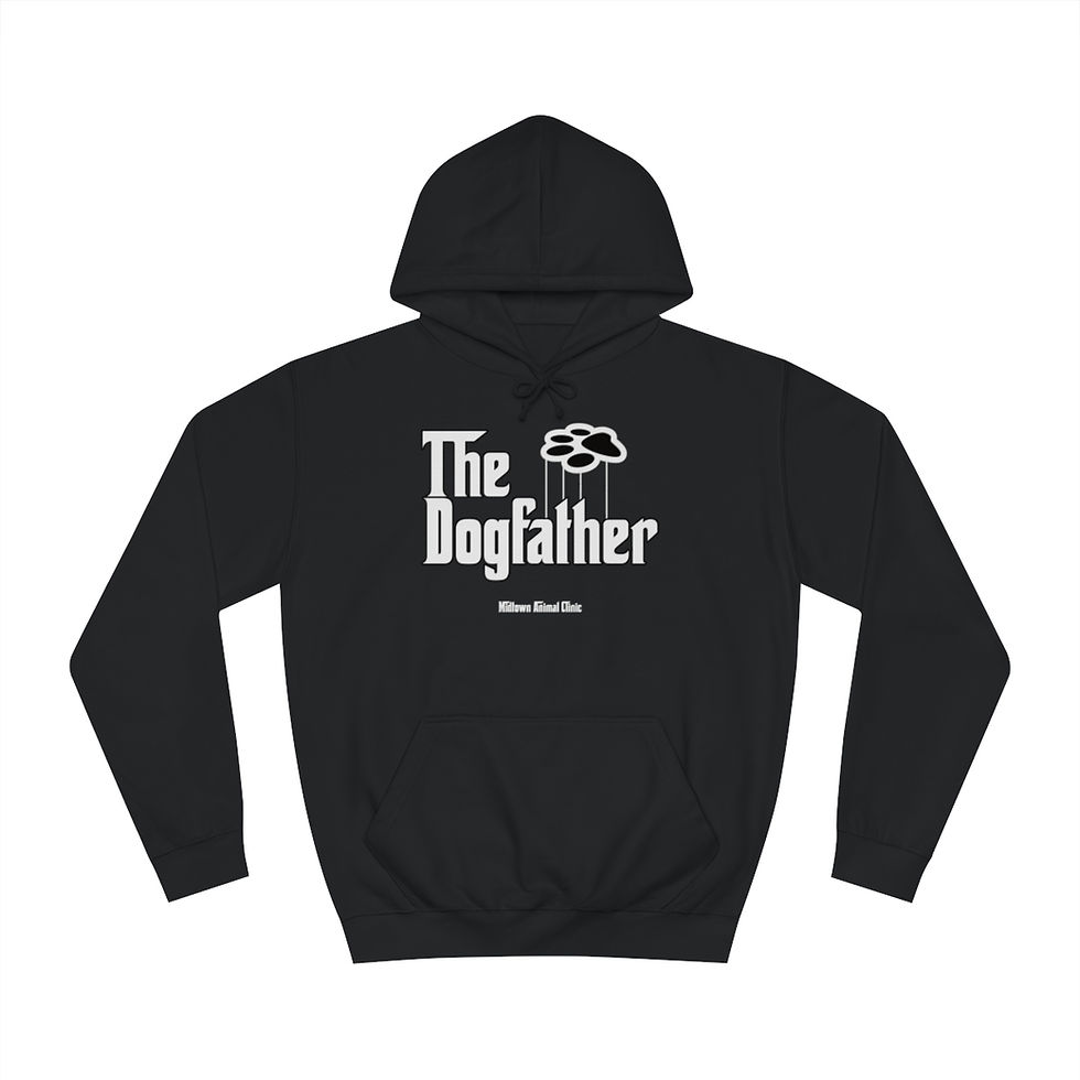 Thumbnail: "The Dogfather" Unisex College Hoodie