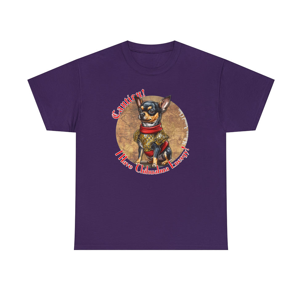 Thumbnail: "Chihuahua Energy Alt" - Unisex Heavy Cotton Tee
