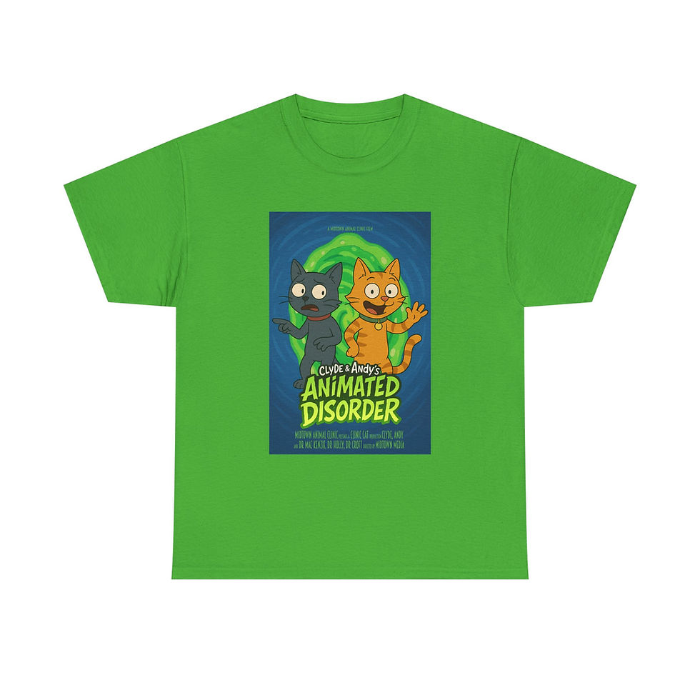 Thumbnail: "Clyde & Andy's Animated Disorder" Unisex Heavy Blend Tee