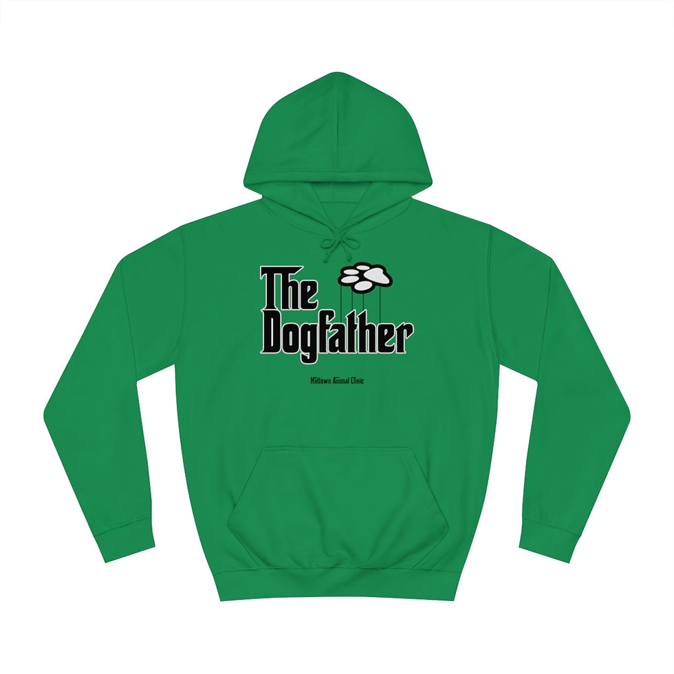 Thumbnail: "The Dogfather" Unisex College Hoodie