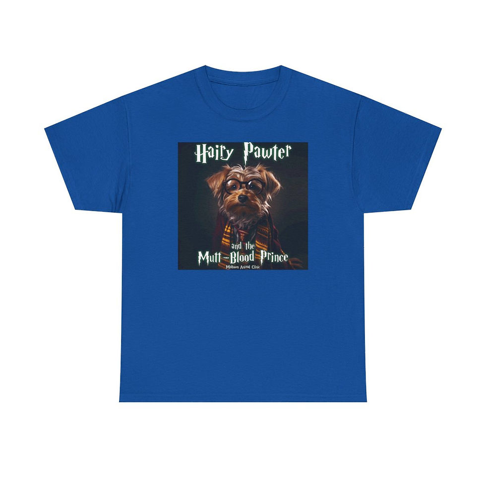 Thumbnail: "Hairy Pawter" Unisex Heavy Cotton Tee (6/20)