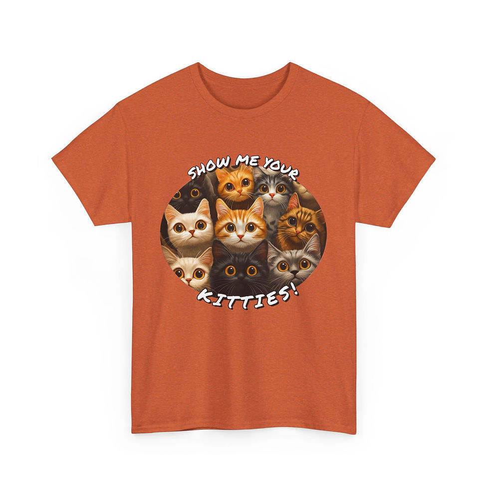 Thumbnail: "Show Me Your Kitties" 2 - Unisex Heavyblend Cotton Tee