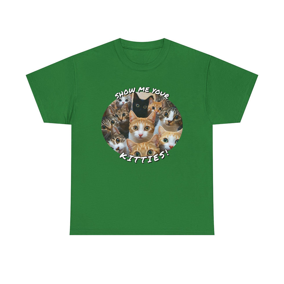 Thumbnail: "Show Me Your Kitties" - Unisex Heavyblend Cotton Tee