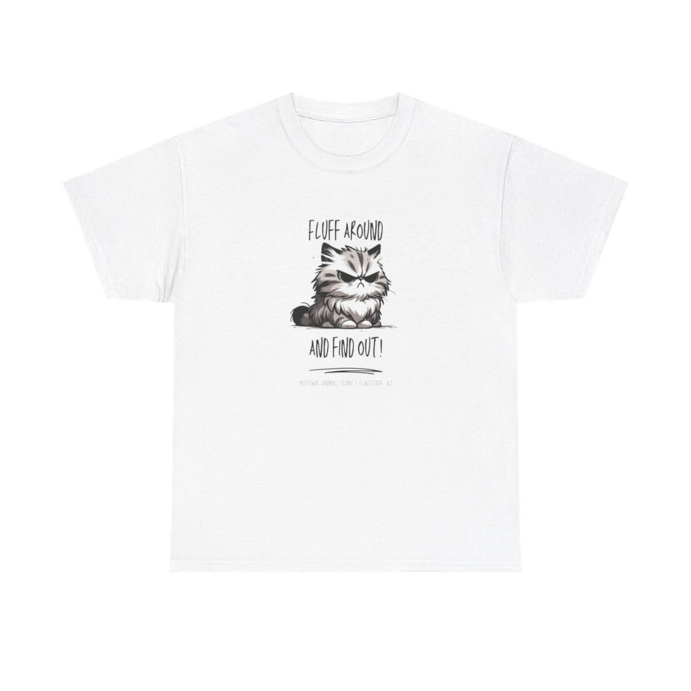 Thumbnail: "Fluff Around" Unisex Heavy Cotton Tee (6/20)