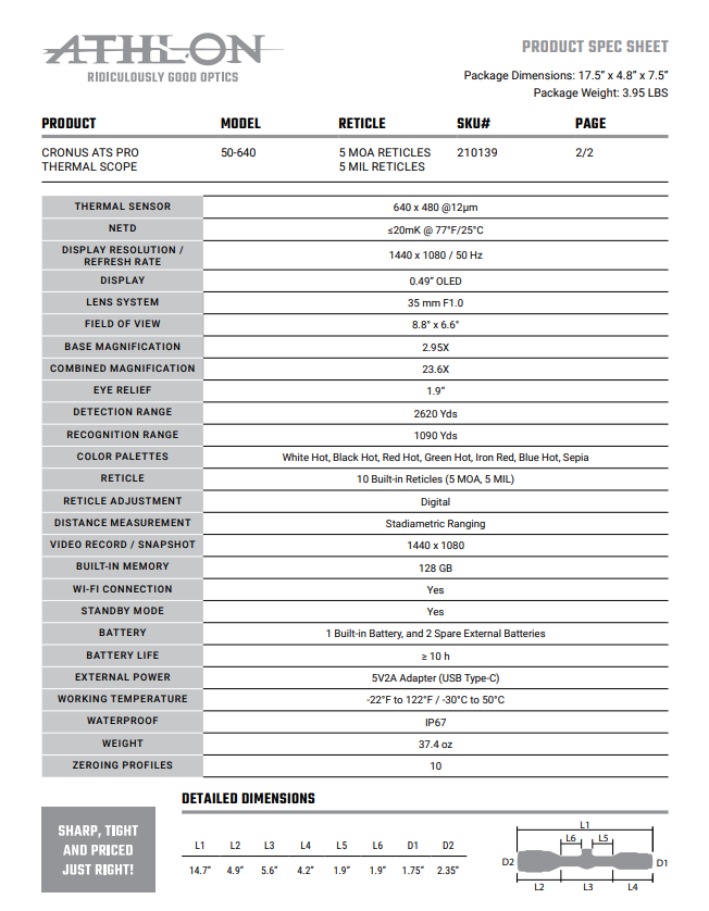 Thumbnail: Cronus ATS Pro 50-640 Thermal Scope