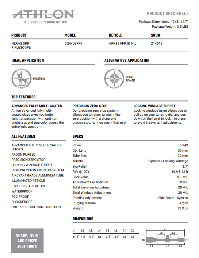 Thumbnail: HERAS SPR 6-24×56 APRS9 FFP IR MIL