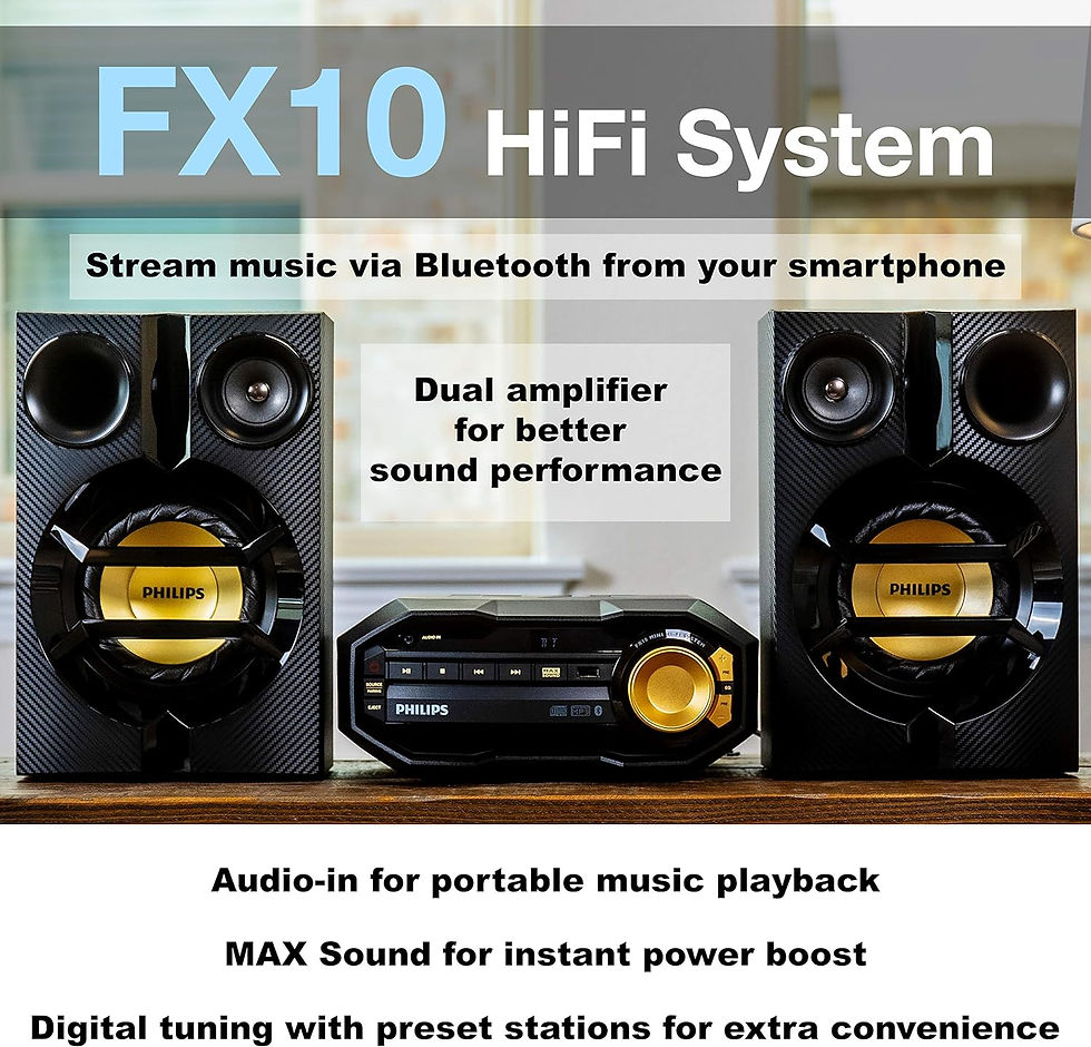 Thumbnail: PHILIPS FX10 Bluetooth Stereo System