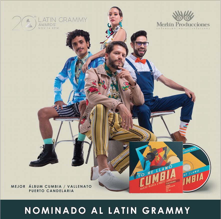 Puerto Candelaria nominado a los Latin Grammy 2019 en la categoria Cumbia Vallenato