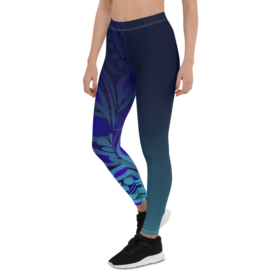 Thumbnail: Femme portant des Leggings bleus vue de face