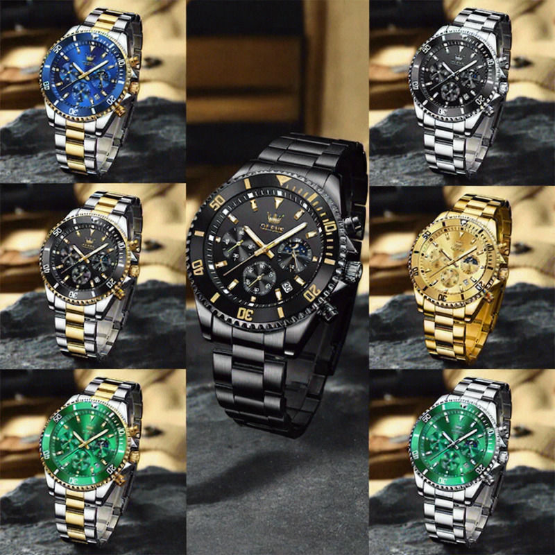 Thumbnail: Sept montres por hommes vues de face