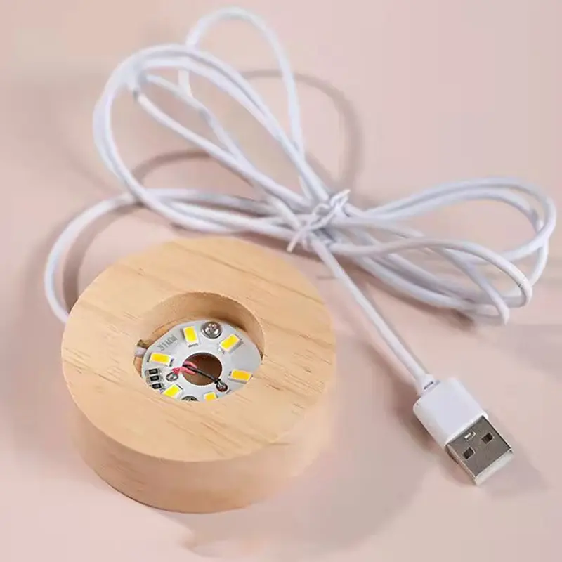 Thumbnail: Lampe Galaxie 3D Cristal LED – Planète & Lune – Veilleuse Décorative USB pour Chevet chargeur