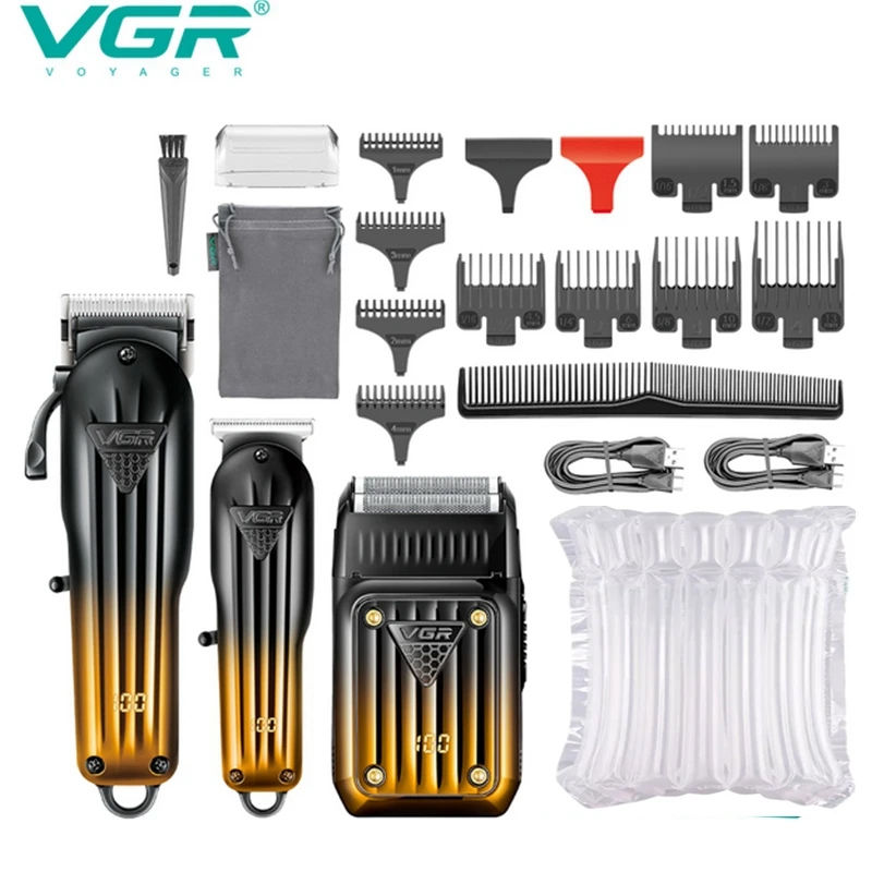Miniature : 3 Tondeuse VGR professionnelle cheveux et barbe haute précision avec les accessoires complets 4