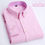 Thumbnail: Chemise à manches longues pour homme en coton Oxford rose
