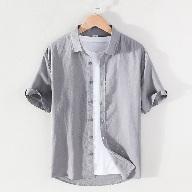 Thumbnail: Linen Men Shirts Cotton Men's Shirts Quality Linen Shirt Men
