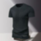 T-shirt homme col rond noir au style élégant et fun vue de face