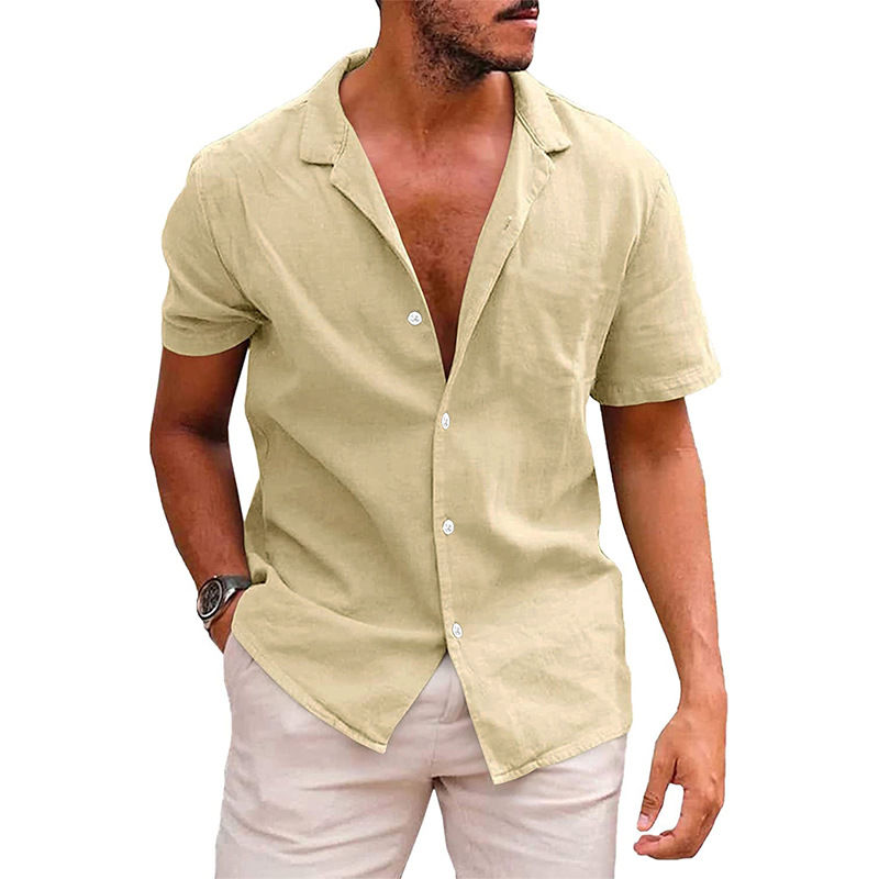 Thumbnail: Homme en Chemise jaune vue de face