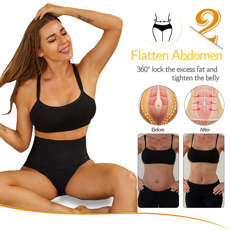 Miniature : Femme portant une Culotte Sans Coutures à Haute Élasticité pour Femme, vue de face 3