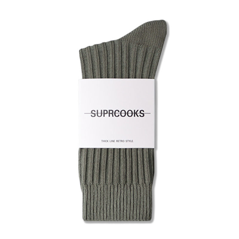 Miniature : Chaussette Tube Moyenne en Coton grise