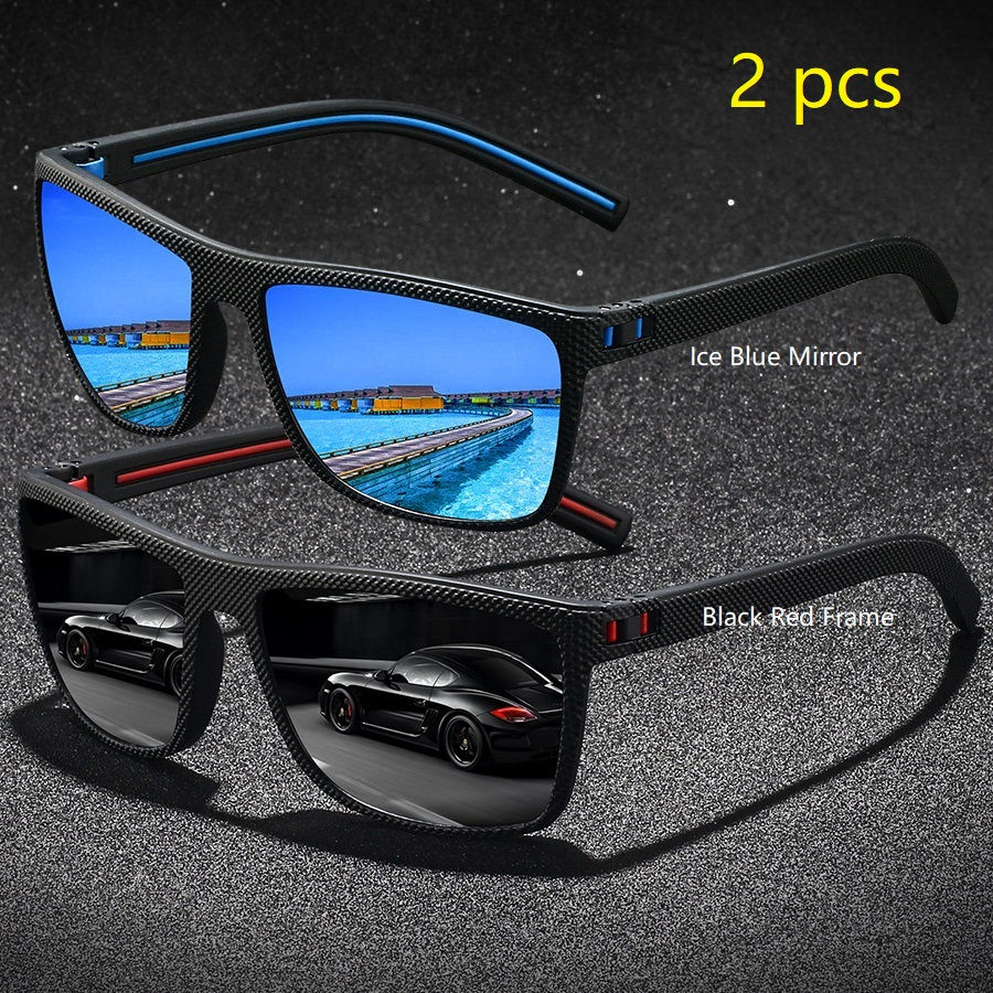 Thumbnail: Lot de 2 Lunettes de Soleil Vintage à Carreaux – Style Unisexe 6