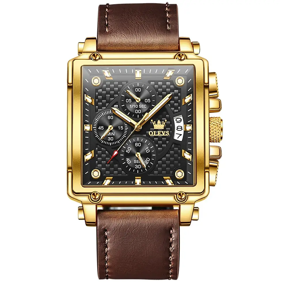 Thumbnail: montre noire/marron vue de face