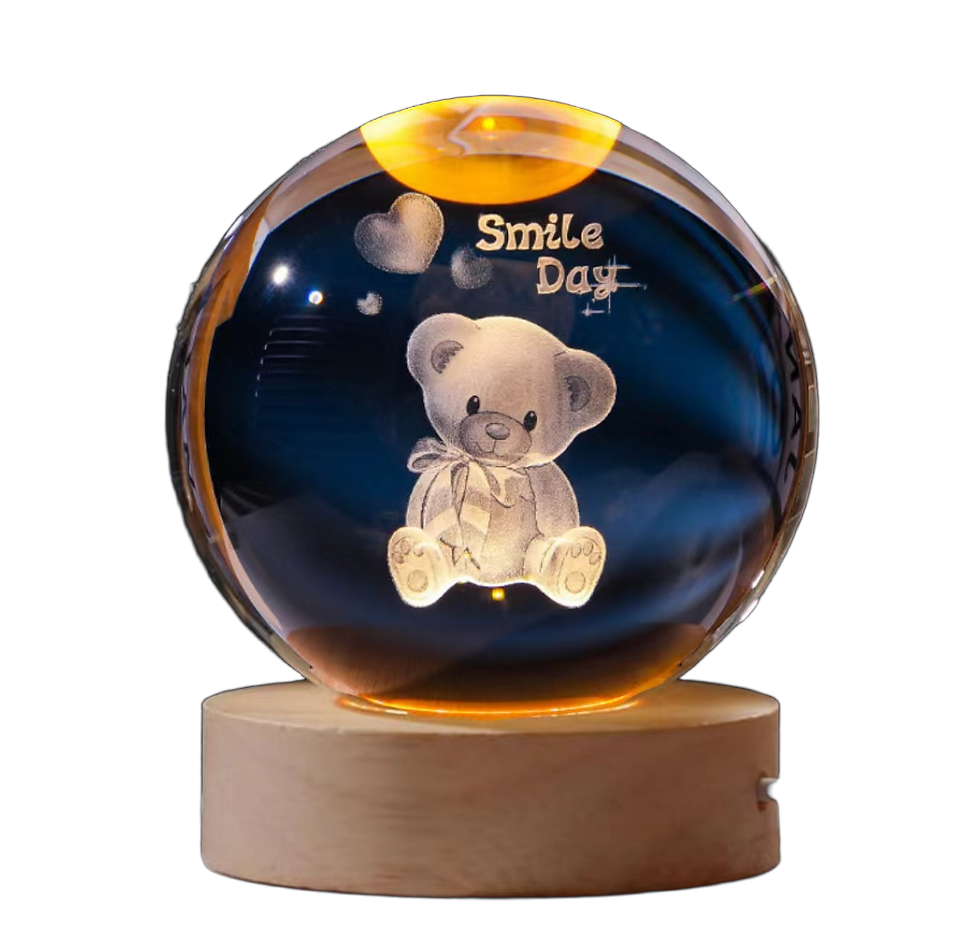 Thumbnail: Boule de Cristal 3D Système Solaire – Sculpture à la Main | Idée Cadeau Galaxie Saint-Valentin 32
