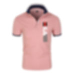 Polo d'Été à Manches Courtes pour Homme rose