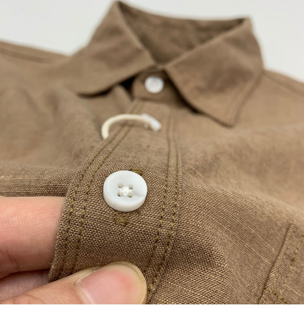 Miniature : Chemise homme boutonnée simple et confortable manches longues vue de face 2