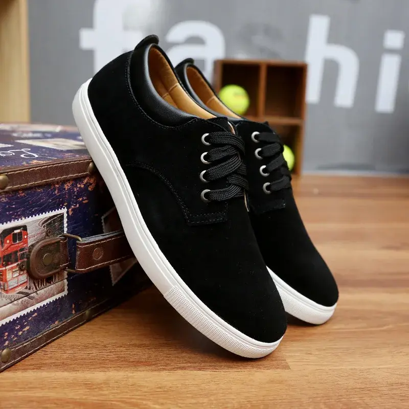 Thumbnail: Black casual shoes with white soles and laces