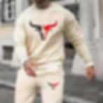 Homme portant un Ensemble Pull-over Automne-Hiver pour Homme avec Capuche 4