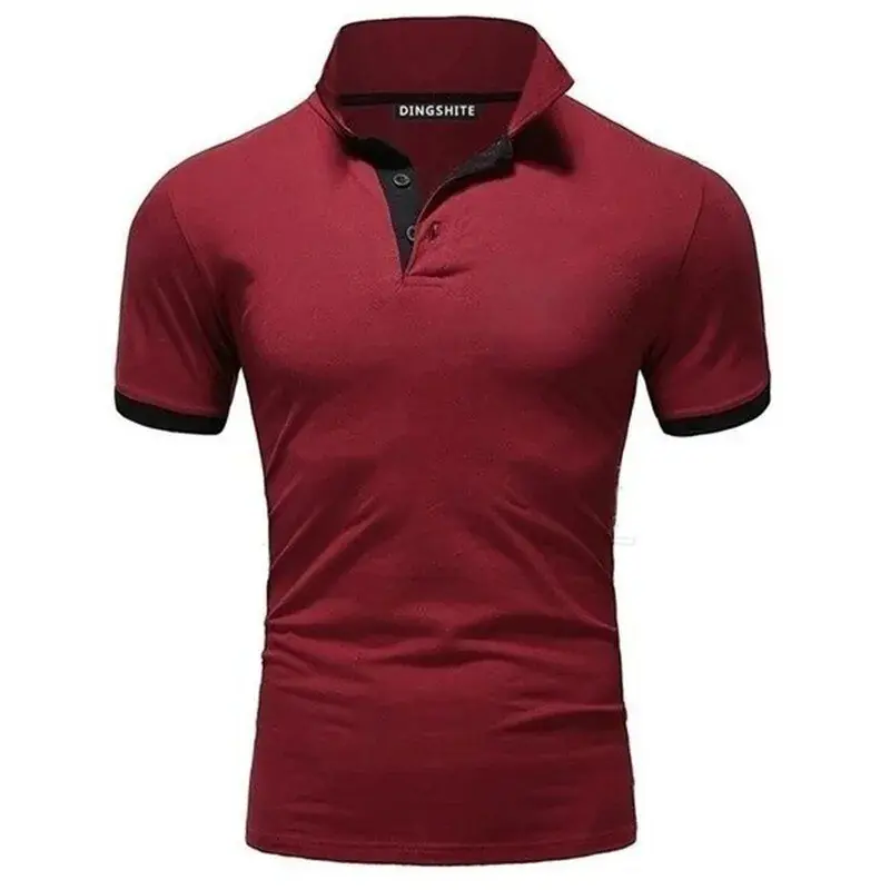 Thumbnail: T-shirt pour homme rouge vue de face
