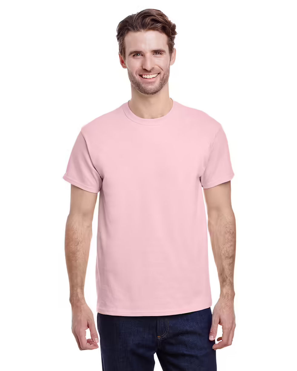 Miniature : Homme en T-shirt en coton épais Gildan 5000 rose pale