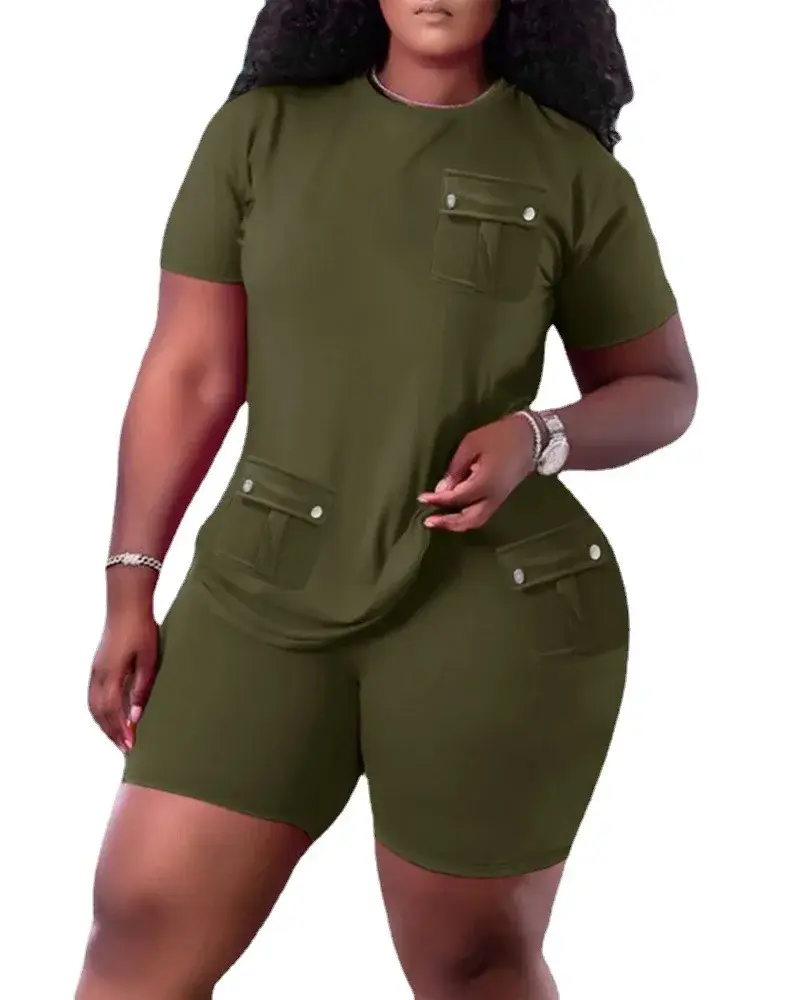 Miniature : Femme portant un Ensemble Deux Pièces Femme gris foncé