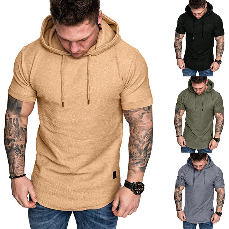 Oem T-Shirt High Quality Mens Custom Logo Activewear Men'S Hooded