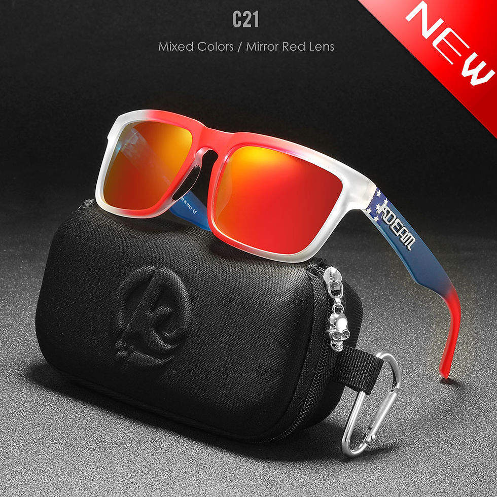 Miniature : Lunettes de Soleil Carrées Polarisées pour Homme + pochette 14