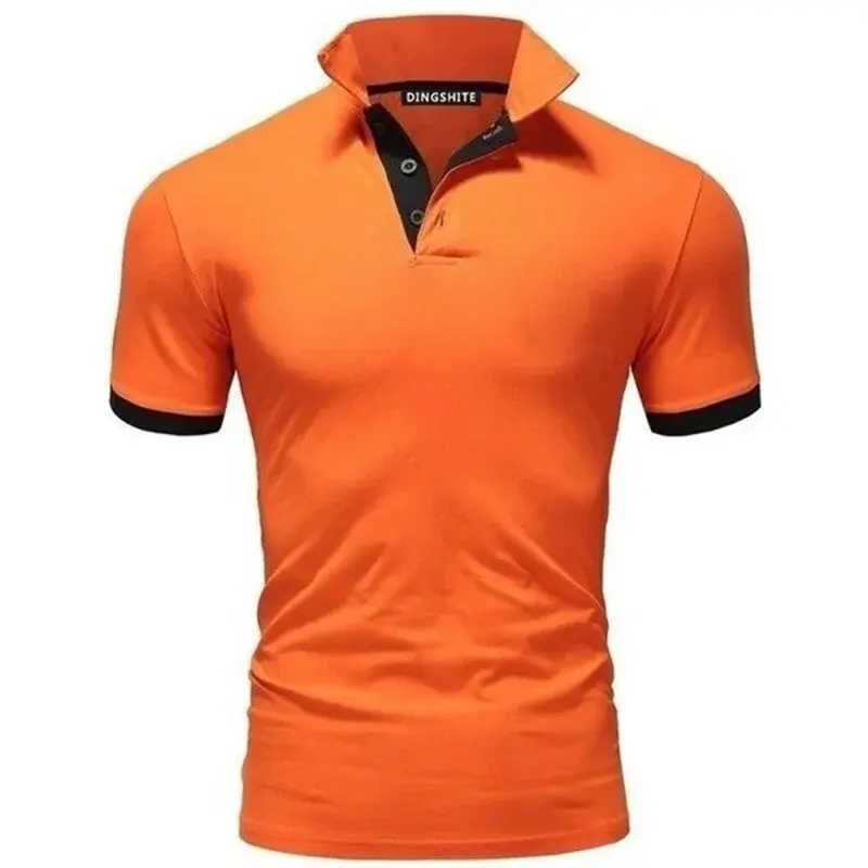 Thumbnail: T-shirt pour homme orange vue de face