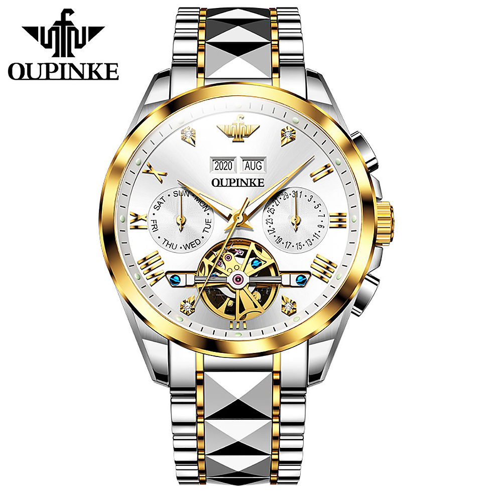 Thumbnail: OUPINKE gold and silver automatic watch