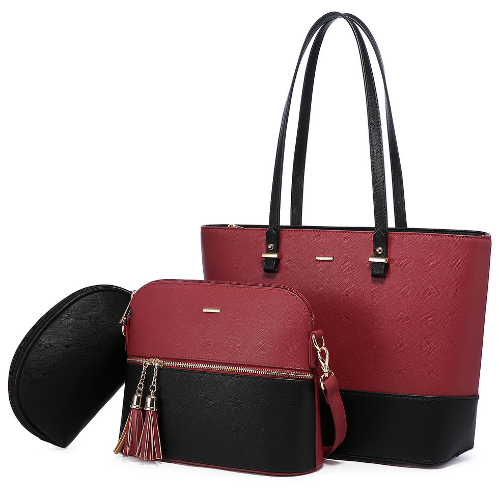 Thumbnail: Ensemble 3 pièces de sac à main vue de face 23