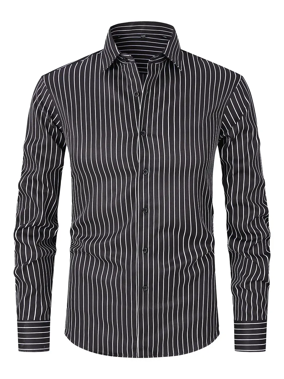 Miniature : Chemise Habillée Rayée à Manches Longues pour Homme grise 3