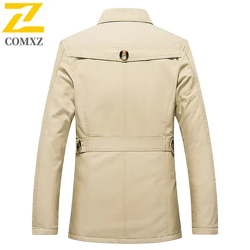 Miniature : Vue de dos du coupe-vent polaire homme, couleur unie bbeige